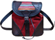 Purse "costal" with suede applications