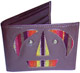 Leather wallet - Tiwanacu faces