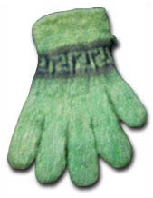 Light Green Alpaca Gloves