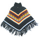 Kid's Alpaca Poncho - blue