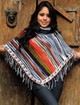 Grey alpaca poncho