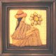 Tableau - Motif cholita avec fleur