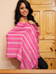 Pink Shadows Rainbow Alpaca Shawl