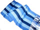 Blue Shades Rainbow Alpaca Scarf