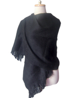 Alpaca Shawl - black