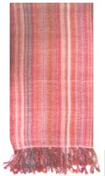Alpaca Shawl - multicoloured in red