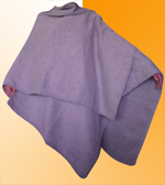 Ruana 100% Alpaca - Plomo claro