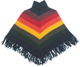 Alpaca poncho for kids (1 to 3 years) - multicoloured