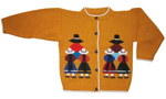"Cholitas" Dark Yellow Cardigan<br>Age 9 years