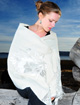 Baby Alpaca shawl- white