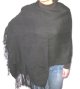 Black Alpaca Shawl