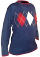 100 % Alpaca Sweater - Rhombus Design