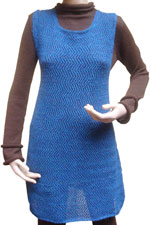 Pull long mod�le ''robe''en alpaga