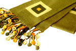 "Coca" scarf- green squares