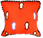 Taie en alpaga - goutes multicolores