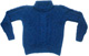 Blue Sweater with high neck