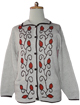 Beige cardigan - vertical details