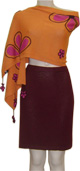 Shawl Mantilla and Skirt Set