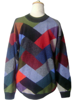 Pull Multicolore Carr��- Homme