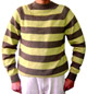 Striped green sweater