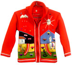 Girl's Cardigan - Red
