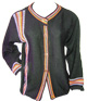 Black cardigan - Multicolores stripes
