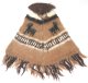 Alpaca poncho (babies up to 3 months)- brown