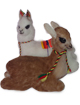 Couple de petits lamas