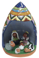 Nativity scene with "Macha ll'uchu" manger