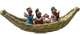 Nativity scene in totora - Small