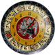 Wood Clock - Andean Motifs