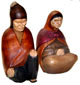 Pareja Andina de Madera