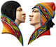 Andean Wood Couple 