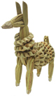 Llama made of totora leaf