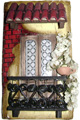 Balcony with tiles
