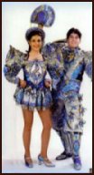 Trajes de caporal para hombre y mujer - tonos azules Trajes de caporal para hombre y mujer - tonos azules