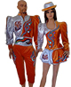 Orange Caporal Torero Suit for women