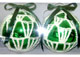 Christmas Adorments - Green Knitted Balls 