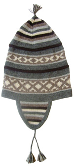 100% Alpaca Gray Indio Sayari Chulu