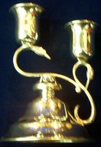 Swan Candelabra For Two Lights