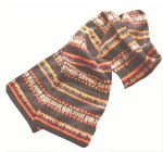 100% Alpaca Scarf- Black/Sayari