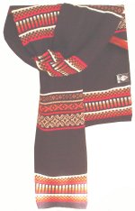 100% Alpaca Inti Scarf - Black