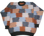 Pull en alpaga - carr�s bleus