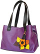 Llama leather purse ''Spring'' - Purple