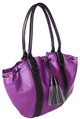 Llama leather purse ''Classic'' - Purple