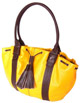 Llama leather purse ''Classic'' - Yellow