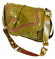 Sac � Main en Cuir de Lama  ''Satchel'' - Vert