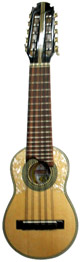 Round Soundhole Concert Charango with pick up - Naranjillo wood