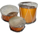 Set of  3 Bombos