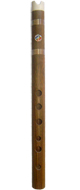 Guayacan Quena with Bone Holes - Whipala